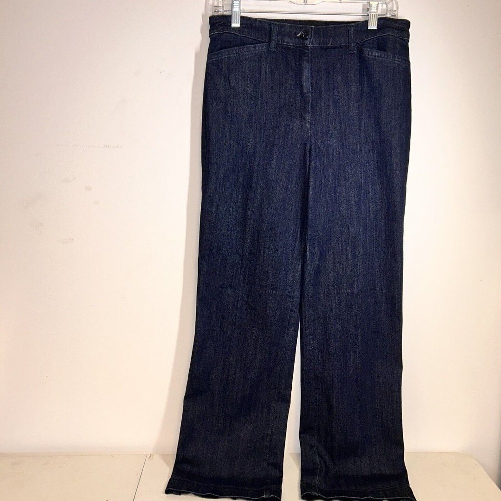 Womens Talbots Blue Jeans size 8 High Rise Straight Leg